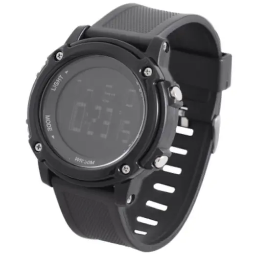 Digital Mens 30M WR Watch Side